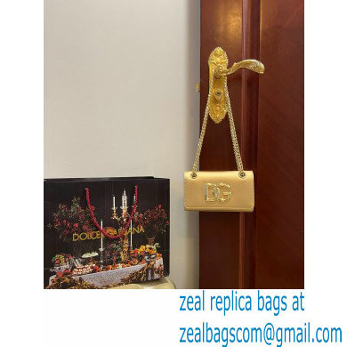 Dolce & Gabbana Calfskin 3.5 Chain phone bag Gold